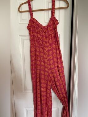 Pink and Yellow Jumpsuit from Urban Outfitters